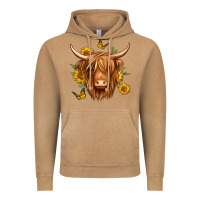Vintage Camel sunflowers long haired cow Vintage Hoodie - Jasminsmagicworld