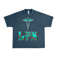 Midnight Navy licensed practical nurse medical symbol Urban Heavy Tee - BarkalooDesign