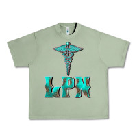 Oil Green licensed practical nurse medical symbol Urban Heavy Tee - BarkalooDesign