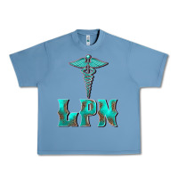 Pebble Blue licensed practical nurse medical symbol Urban Heavy Tee - BarkalooDesign