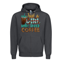 Smoke just a girl who loves coffee Zipper Hoodie - BundleAndBundleShop