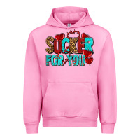 Fuchsia Pink sucker for you olivia Urban Hoodie - OliviaCreatesArt