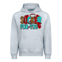 Heather Grey sucker for you olivia Urban Hoodie - OliviaCreatesArt