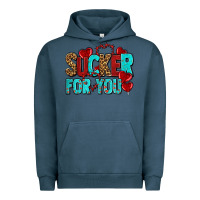 Pigment Midnight Navy sucker for you olivia Urban Hoodie - OliviaCreatesArt