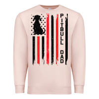 Pale Pink Pitbull Dad Premium Sweatshirt - Bettercallsaul