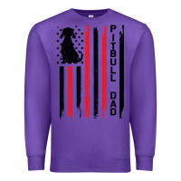 Purple Pitbull Dad Premium Sweatshirt - Bettercallsaul