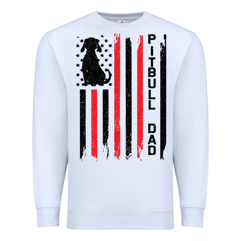 Pitbull Dad Premium Sweatshirt by Bettercallsaul | Teevron