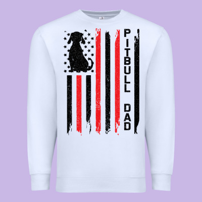 Pitbull Dad Premium Sweatshirt Designed By Bettercallsaul