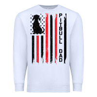 White Pitbull Dad Premium Sweatshirt - Bettercallsaul