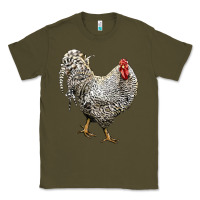 Army Green Dominique Rooster Classic Tee - LillyAllenDesigns