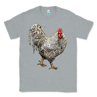 Heather Grey Dominique Rooster Classic Tee - LillyAllenDesigns