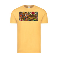 Vintage Mustard (preview)western turquoise gemstone horse cowhide leopard floral backg Vintage Tee - Artiststas