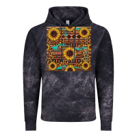 Cloud Black sunflower and leopard seamless pattern Vintage Hoodie - BundleAndBundleShop
