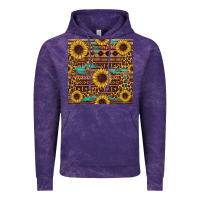 Cloud Purple sunflower and leopard seamless pattern Vintage Hoodie - BundleAndBundleShop