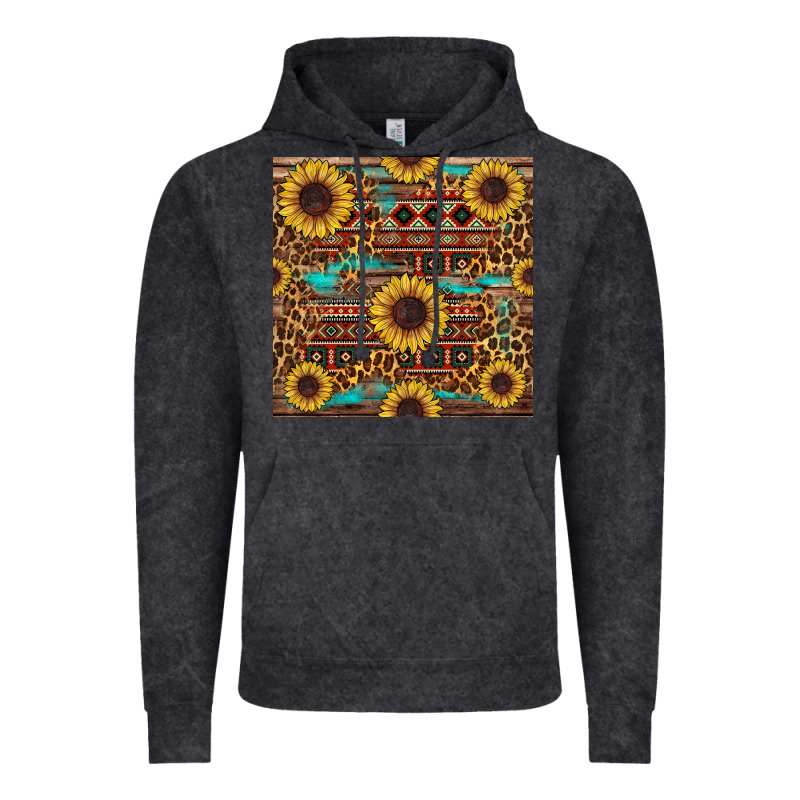 Sunflower And Leopard Seamless Pattern Vintage Hoodie by BundleAndBundleShop | Teevron