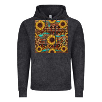 Vintage Black sunflower and leopard seamless pattern Vintage Hoodie - BundleAndBundleShop