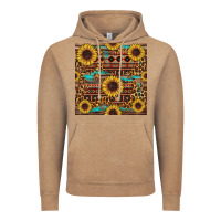 Vintage Coffee sunflower and leopard seamless pattern Vintage Hoodie - BundleAndBundleShop