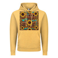 Vintage Mustard sunflower and leopard seamless pattern Vintage Hoodie - BundleAndBundleShop