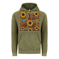 Vintage Olive sunflower and leopard seamless pattern Vintage Hoodie - BundleAndBundleShop