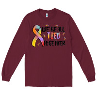 Burgundy we are all tied together Long Sleeve Tee - MaliasSmallBusiness