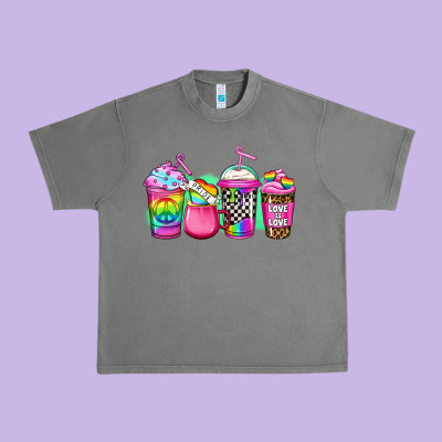 Lgbtq Coffee Urban Heavy Tee Designed By Jasminsmagicworld