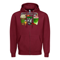 Burgundy soccer coffee cups bbs Zipper Hoodie - BundleAndBundleShop
