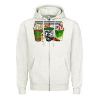 Oatmeal Heather soccer coffee cups bbs Zipper Hoodie - BundleAndBundleShop