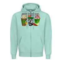Seafoam soccer coffee cups bbs Zipper Hoodie - BundleAndBundleShop