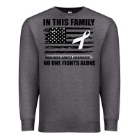 Charcoal Heather No One Fights Alone Pancreatic Cancer Awareness Premium Sweatshirt - Bettercallsaul