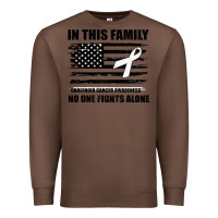 Chestnut No One Fights Alone Pancreatic Cancer Awareness Premium Sweatshirt - Bettercallsaul