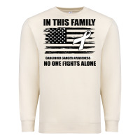 Sandshell No One Fights Alone Pancreatic Cancer Awareness Premium Sweatshirt - Bettercallsaul