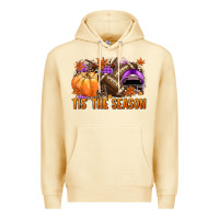 Pina Colada Tis' the season Football purple helmet Premium Hoodie - NancyCooperArtShop