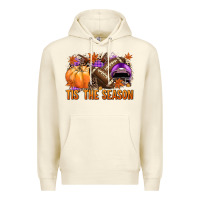 Sandshell Tis' the season Football purple helmet Premium Hoodie - NancyCooperArtShop