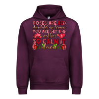 Mauve Wine roses are red chocolates are brown Urban Hoodie - OliviaCreatesArt