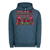 Pigment Midnight Navy roses are red chocolates are brown Urban Hoodie - OliviaCreatesArt
