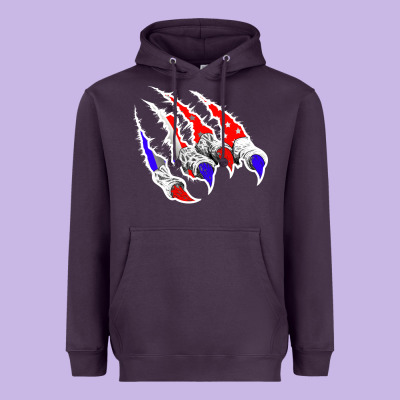 American Flag Claw Heavyweight Hoodie Designed By Bettercallsaul