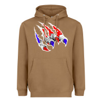 Toasted Coconut American Flag Claw Heavyweight Hoodie - Bettercallsaul