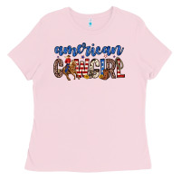 Bubblegum Pink american cowgirl Ladies Tee - Zillion Design Studio