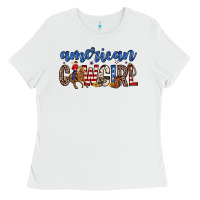 White american cowgirl Ladies Tee - Zillion Design Studio