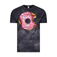 Cloud Black pink strawberry donut Vintage Tee - AdoDesignShop