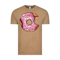Vintage Coffee pink strawberry donut Vintage Tee - AdoDesignShop