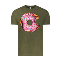 Vintage Olive pink strawberry donut Vintage Tee - AdoDesignShop
