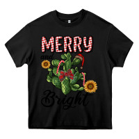 Black merry and bright with cactus Heavy Core Tee - RanaPortraitStore