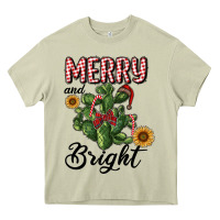 Mossy merry and bright with cactus Heavy Core Tee - RanaPortraitStore