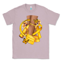Lilac Childhood Cancer diva yellow ribbon Classic Tee - NancyCooperArtShop