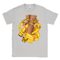 Moon Dust Childhood Cancer diva yellow ribbon Classic Tee - NancyCooperArtShop