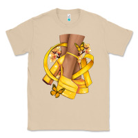 Mushroom Childhood Cancer diva yellow ribbon Classic Tee - NancyCooperArtShop
