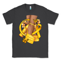 Smoke Childhood Cancer diva yellow ribbon Classic Tee - NancyCooperArtShop