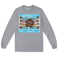Heather Grey dog mom Long Sleeve Tee - MaliasSmallBusiness