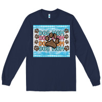 Navy dog mom Long Sleeve Tee - MaliasSmallBusiness